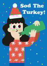 Sod The Turkey - Funny Christmas Card created by Studio Boketto