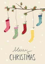 Pretty Christmas Card - Socks created by Iuly Burdin