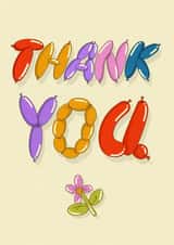 Cute Thank You Card - Balloons created by Kasia Cards