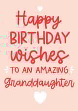 Cute Birthday Card - Granddaughter created by Word Up Creative