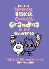 Grandma - Cute Funny Birthday Card created by Pink wink