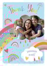 Personalised Thank You Photo Card created by IC&G - Photo2023 Rainbow Thank You Personalised Photo Card 22168