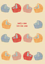 Pretty New Baby Card - Welcome Little One created by Poet and Painter
