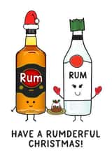 Funny Christmas Card - Rumderful created by Of Life & Lemons Ltd.