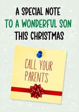 Funny Christmas Card For The Son Who Forgets to Call created by Just Jojo