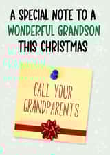 Funny Christmas Card for the Grandson who never calls! created by Just Jojo