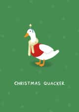 Funny Christmas Card - Christmas Quacker created by Sydney Jo Designs
