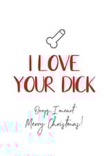 Cheeky Christmas card for your Husband, Boyfriend or Fiance. created by Say it with Smut