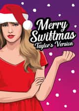 Funny Christmas Card - Taylor Swift - Swiftmas created by All Things Banter