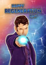 Funny Birthday Card - Doctor Who - Happy Regeneration Day created by Blue Kiwi Design