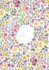 Floral Flower Card - Spring Birthday - Mother's Day - Thinking of you - Sorry created by triball designs