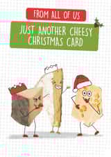 Funny Christmas Card - From All of Us - Cheesy created by Quitting Hollywood