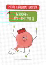 Funny Christmas Card - Brother - Whoopee Cushion created by Quitting Hollywood