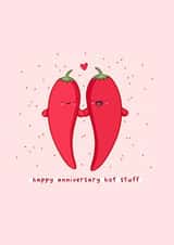Cute anniversary card - hot stuff created by Rosalie Perl