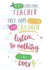 Funny Christmas Card - Teacher created by Quitting Hollywood