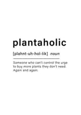 Plant Lovers Plantaholic Card created by Truly Cherished