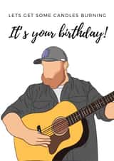 Country Music Birthday Card For Partner/Friend - Let’s Get Some Candles Burning created by Design With Kym