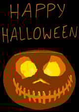 Scary Happy Halloween Pumpkin Card created by Daisy’s Design