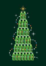 Christmas Card for Teenagers – Prime Bottle Christmas Tree created by Joyful Joyful
