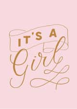 Pretty New Baby Card - It's A Girl created by Seb Sells
