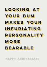 Funny Anniversary Card for Significant Other created by Diffydolls