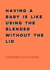 Funny New Baby Card - Congratulations created by Diffydolls