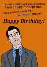 Jimmy Carr Joke Birthday Card - Cheeky! created by PinkArt666