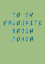 Brown Munda Birthday or Anniversary Card created by Gupshup