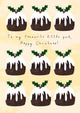 Cute Christmas card for friend - Christmas pudding - Friend Christmas card created by Francis & Wood