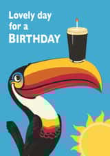 Irish stout lover's birthday card - It's a lovely day for a birthday! created by Emily Bratby