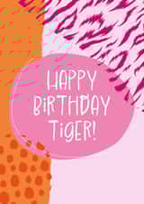 Happy Birthday Tiger - Cute Card for Friends and Family created by Emily Bratby