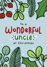 Heartfelt Christmas Card - Wonderful Uncle created by Joanne Hawker