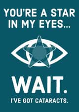 Cheeky Cataracts Card. Perfect for a Celebration and Congratulations. created by Bellevue Gift