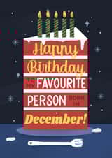 Heartfelt Birthday Card - December - Cake created by Daksha Giri