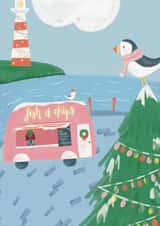Festive Christmas Seaside for Puffin Lovers created by Mint and Pickle