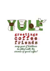 The ultimate, geeky coffee Christmas card for serious coffee lovers created by Sal Roydhouse