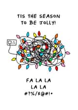 Funny Frustration Christmas Card created by Waffle & Faff
