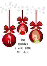 Merry Swift-mas! Funny Taylor Swift Christmas Card - It's Taylor's Era! created by That Card Shop