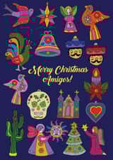 A cute Mexican themed Christmas card - for sending your amigos created by Sal Roydhouse