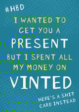 Funny Birthday Card - Relatable - Vinted Obsessed friend created by NICOLA TRAVIS