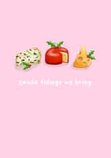 Cheesy Christmas Card - Gouda Pun created by Colore