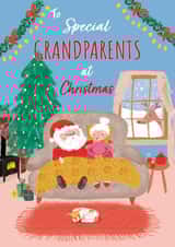 Cute Christmas card to send to your Grandparents created by Sah Bear Designs