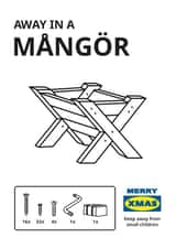 Funny Ikea DIY Christmas Card for Friends & Family - Flatpack Manger created by Mythokell