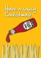 Send this saucy Christmas card to your significant other created by Sal Roydhouse