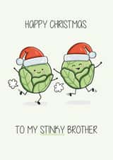 Funny Christmas Card - Stinky Brother created by Creaternet