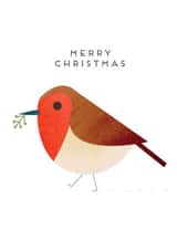 A classy little robin to wish your loved ones a merry Christmas. created by Hole in my Pocket
