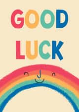 Happy Rainbow Card - Good Luck created by Hole in my Pocket