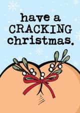 Rude Naughty Cracking Christmas Card created by Mrs Best Paper Co.