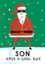 Funny Christmas 'Cool Yule' Card for Son created by Nicollette West