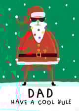 Funny Christmas 'Cool Yule' Card for Dad created by Nicollette West